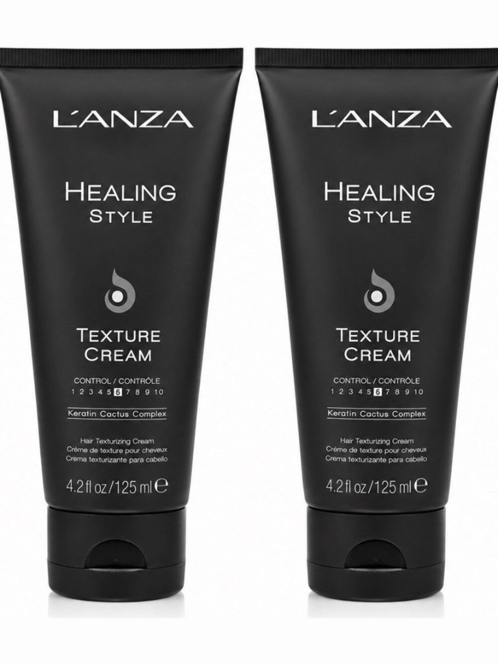 2x L’ANZA Healing Style Texture Cream Hair Styling Cream 4.2 fl oz / 125ml